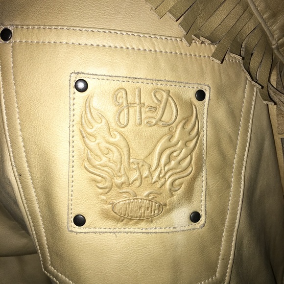 Harley Davidson BUCKSKIN LEATHER LINED IN SATIN😮 - Picture 6 of 8